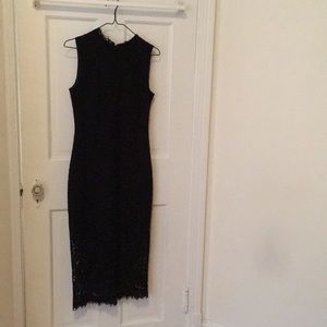 Shoshanna black lace dress